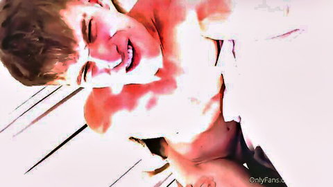 Malik Delgaty shirtless smiling seductively