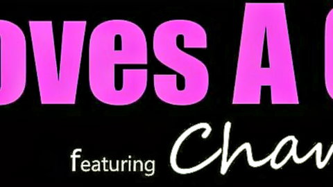 Pink 'LOVES A A LOVES' banner featuring Chau Chan adult video promo graphic