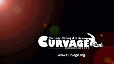Curvy BBW silhouettes posing sexy in Curvage logo because curves are sexy big tits fetish