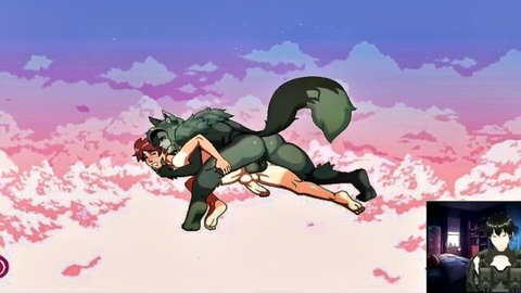 Lean_Learo in homo furry mounting scene, Cloud Meadow game