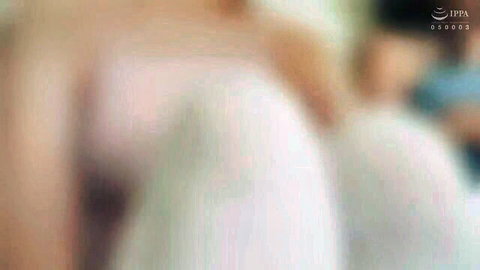 Two pale women expose juicy bare asses from behind in threesome tease