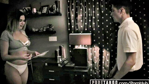Blair Williams in lingerie seduces stepbro, Pure Taboo taboo scene