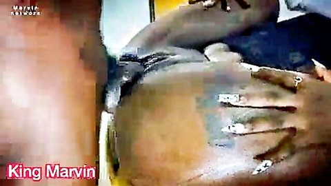 Ebony big ass creampie scene with hands spreading cheeks, intense begging not to cum inside