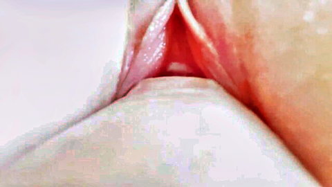 Close-up creampie penetration POV of wet pussy in explicit sex scene