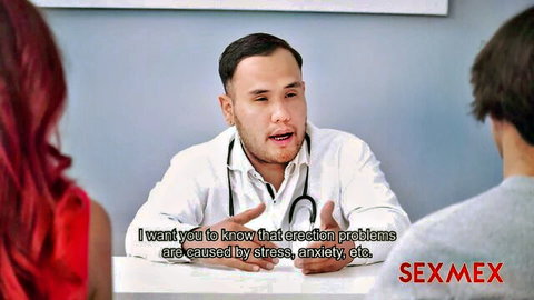 Yorgelis Carrillo in doctor office roleplay with red hair hottie, SexMex