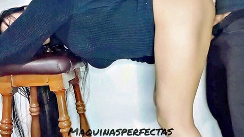 POV hot girl bent over exposing ass for penetration, Maquinasperfectas