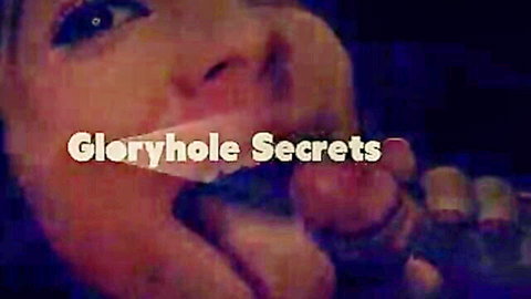 Hot blonde deepthroats dick for the first time at gloryhole