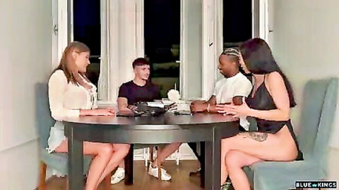 Mixed friends board game night turns wild group sex orgy - Blue Kings