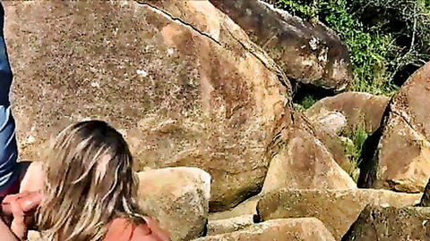 Jane R outdoor blowjob, begging for anal as passersby watch outraged