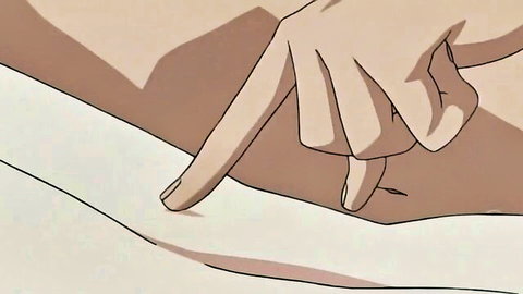 Anime housewife fingering tip of meaty erect cock in hentai blowjob preview