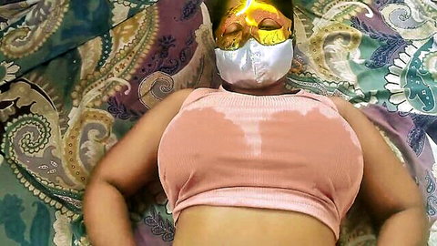 Hot Bengali bhabhi in wet pink top revealing big natural tits