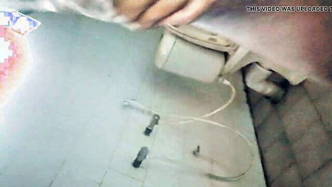 Naked boy sitting in bathroom for explicit casting video