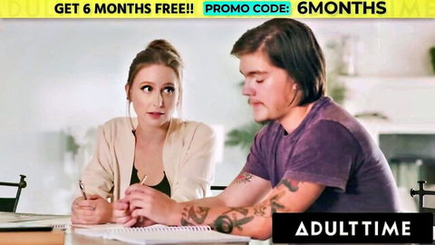 Lexi Luna MILF tutors stepson in intense study session