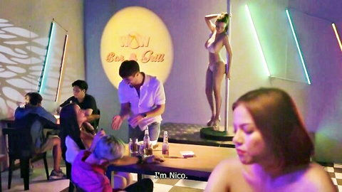 Asian women pole dancing and partying at Wow Bar & Grill, Mani 2025 Ep 5