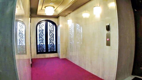 Elegant hallway scene from Japanese MILF tight pussy banging video