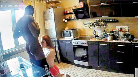 Redhead Alien Fox blowjob on muscular black man Romeo