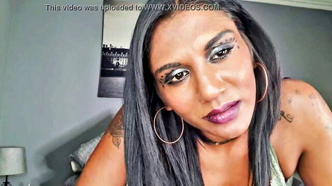 Darkflameangel Indian beauty with tattoos, bold makeup, intense gaze in submissive JOI thumbnail