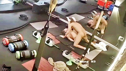 Pilates teacher fucks nude students in group gym orgy session