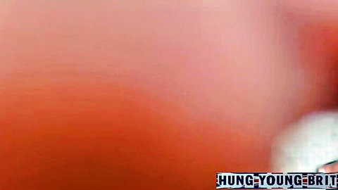 Hung Young Brit young model covered in cum, first time dump scene