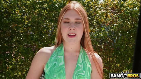 Harper Red POV car drive tease on sunny day