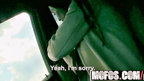 Stranded hottie in emotional car apology from Mofos wild ride