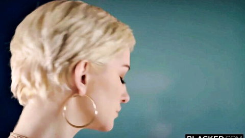 Skye Blue blonde profile with hoop earrings in Blacked BBC teaser