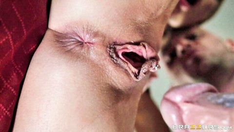 Sarah Jessie inked babe giving POV blowjob close-up