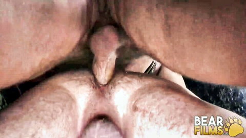 Thick-hung Italian leather daddy penetrating fuck buddy in close-up vaginal sex