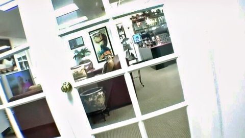 Alexis Silver in Nightstick Black POV office tease