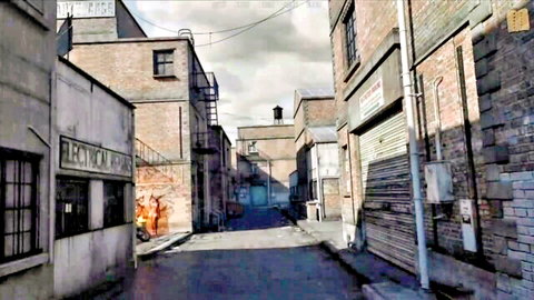 Urban alleyway exterior in Halfway House 61 by AVNovels