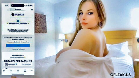 Morgan Layne blonde milf seductive nude pose on bed