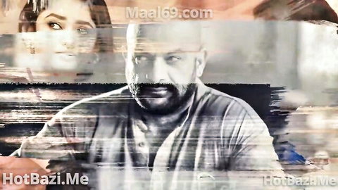 Hot Indian web series thumbnail: mature bearded man and sultry woman in DamadJi Lage Raho