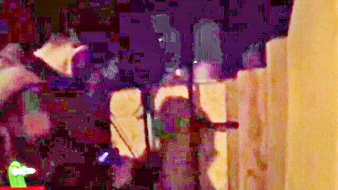 Blurry Arab woman in dark outdoor scene with mystery man, 2022