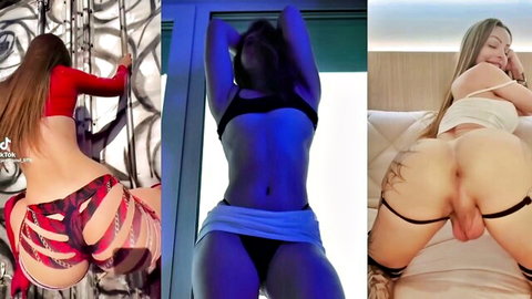 Curvy women in thongs teasing big asses in GoonMix666 Vol. 2 compilation