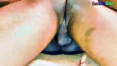 EastCo Babe close-up vaginal penetration with spread legs