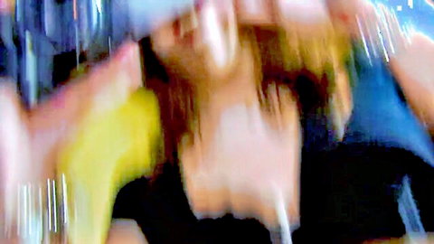 Amelie Jolie looking innocent in blurry tease, hinting at double anal slut vibe