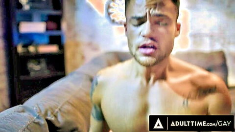 Dalton Riley sexually frustrated straight guy in intense gay anal creampie scene