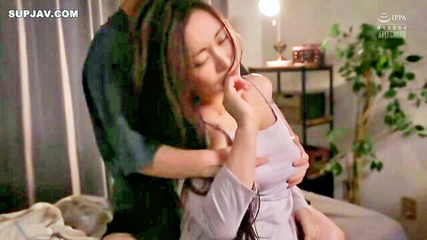 Miki Mihama embraced intimately by man in law, JAV softcore scene