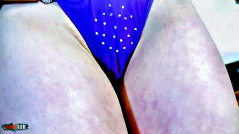 Lana Fever in sparkly blue bikini getting vaginal penetration from Max Casanova