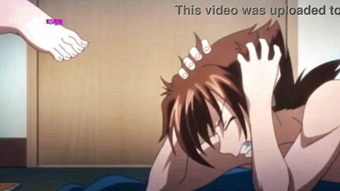 Hentai teen girl with brown hair caught in bed by stepmother, uncensored DxD parody