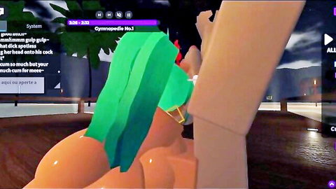 Brazilian Miku big ass takes American BBC in Roblox rule 34
