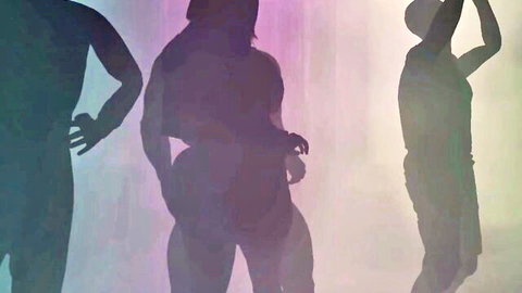 3D BBW mature cuckold sex with BBC silhouette scene