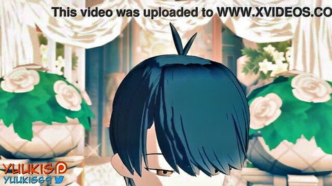 Anime girl Yuuki in elegant white dress, NTR compilation thumbnail