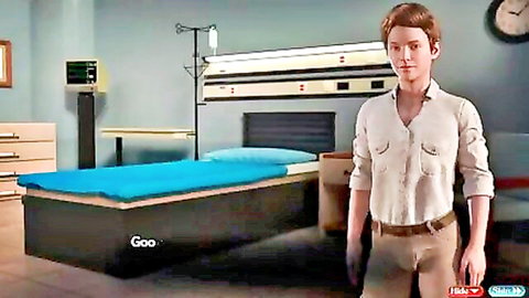 Young redhead man in hospital outfit from Treasure of Nadia PT 80 game