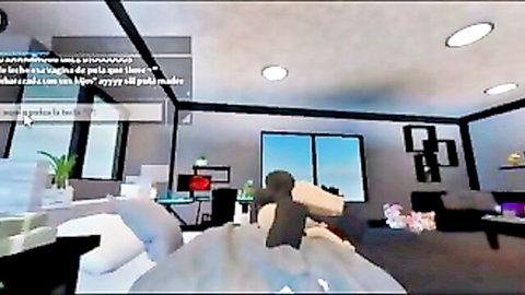 Roblox animated sex: Avatar couple fucking in hotel, pregnancy roleplay
