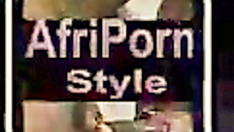 AfririPorn Style watermark overlay on dark adult video frame