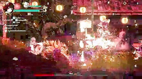 Hentai gameplay from Ukiyo Fantasy Fair with neon fantasy sex scenes