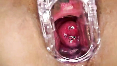 Dianna Miller's insane close-up pussy exam with speculum