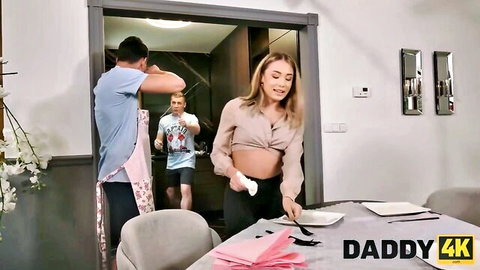 Rika Fane in teasing stepdad threesome scene from Tushy Raw
