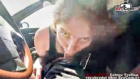 Crystal White anal fucked in car by German user POV